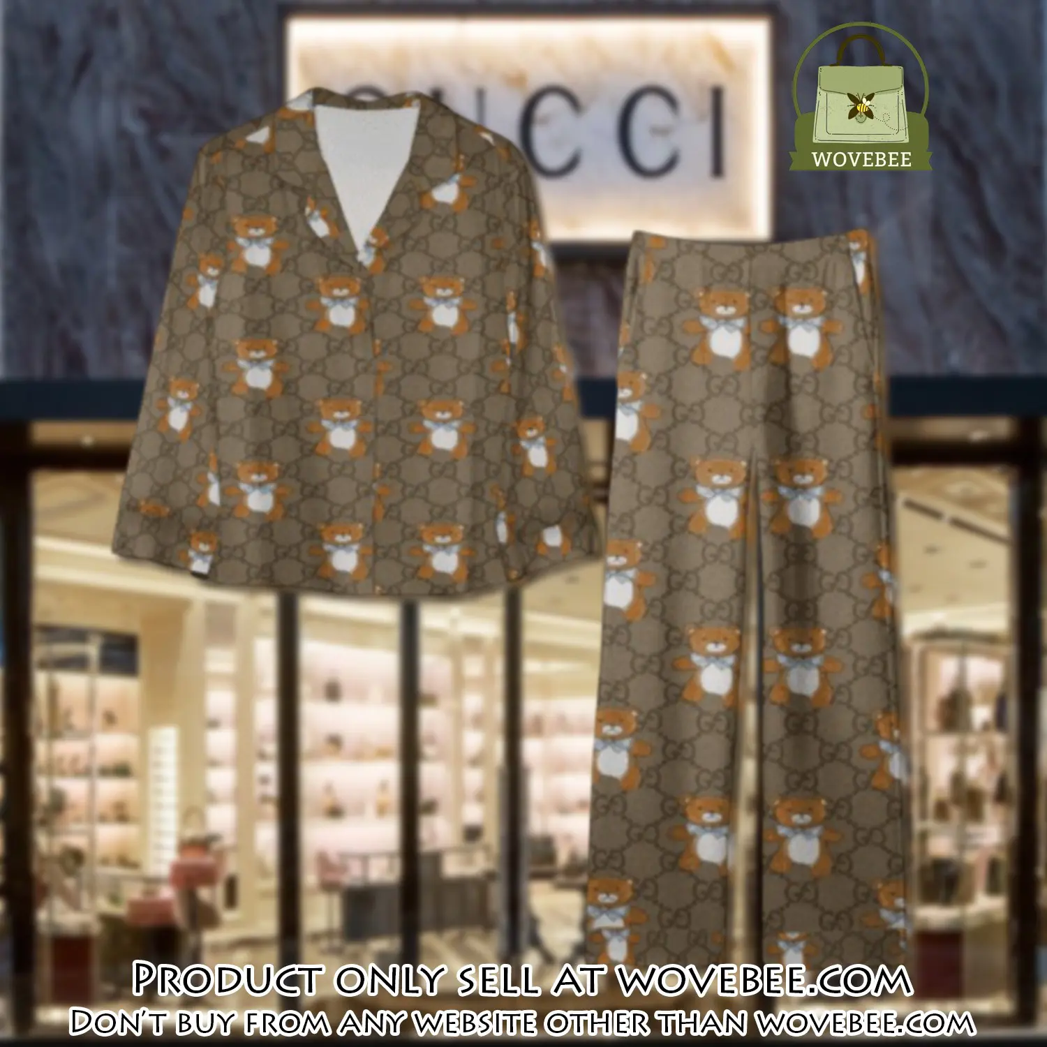 Trending luxury gc satin pajama set pjs1061 wvb1401946